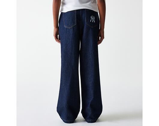 Dámské džíny New Era - MLB Wide Leg Denim Pant - NY Yankees - Indigo