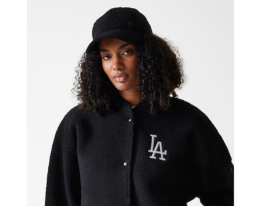 Dámská Bunda New Era - MLB Sherpa Bomber - LA Dodgers - Black