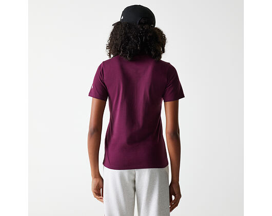 Dámské Triko New Era - Crest Tee Regular - Burgundy