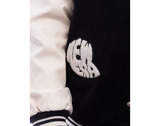 Bunda New Era - Patch Varsity Jacket - Black