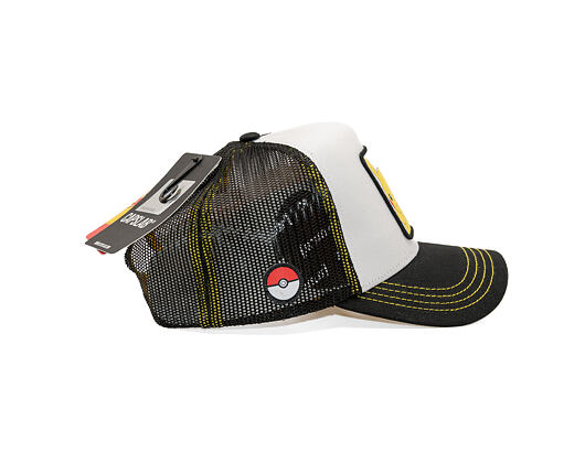 Kšiltovka Capslab - Pokémon Trucker - Pikachu - Black / White