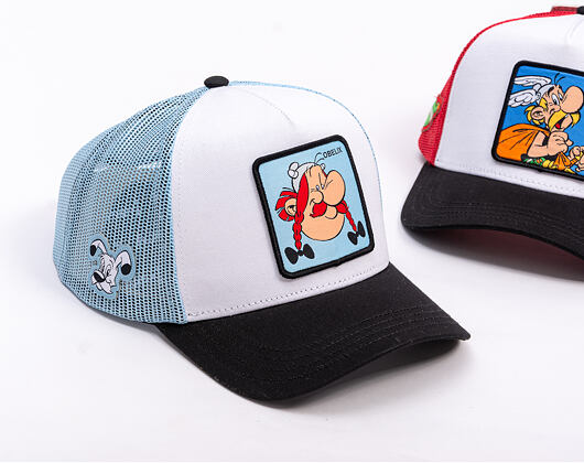 Kšiltovka Capslab - Obelix Trucker - White / Blue