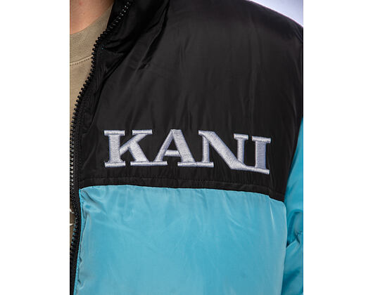 Péřová Bunda Karl Kani - Retro Essential Puffer Jacket - Blue