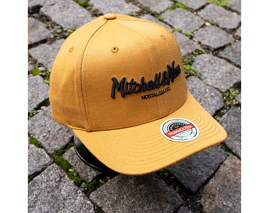 Kšiltovka Mitchell & Ness - Pinscript Classic Red - Own Brand - Mustard/Black
