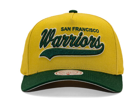 Kšiltovka Mitchell & Ness - Harvest Gold Pro Crown - Golden State Warriors - Gold/Green
