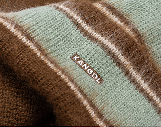 Kulich Kangol - Fuzzy Stripe Beanie - Brown