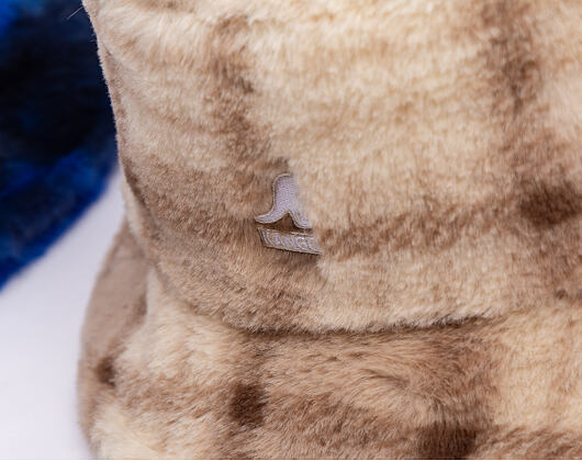 Klobouk Kangol - Faux Fur Bucket - Beige Multi Plaid