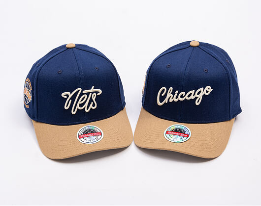 Kšiltovka Mitchell & Ness - Sand Storm Classic Red - Chicago Bulls - Navy/Sand