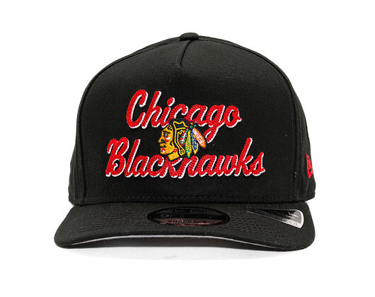 Kšiltovka New Era - NHL Chainstitch 9FIFTY A-Frame - Chicago Blackhawks - Black