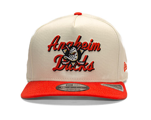 Kšiltovka New Era - NHL Chainstitch 9FIFTY A-Frame - Anaheim Ducks - Chrome White