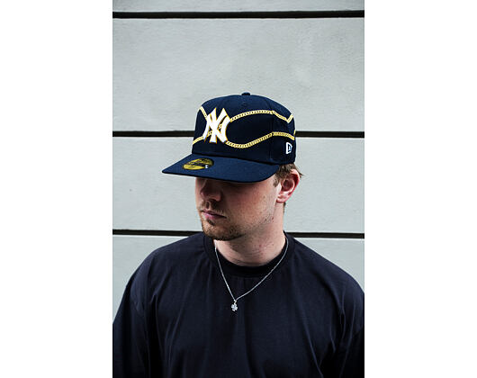 Kšiltovka New Era - MLB Chain Wrap 59FIFTY - NY Yankees - Navy
