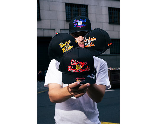 Kšiltovka New Era - NHL Chainstitch 9FIFTY A-Frame - New York Rangers - Black