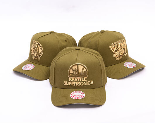 Kšiltovka Mitchell & Ness - NBA Fashion Basic Pro HWC - Seattle Supersonics - Olive