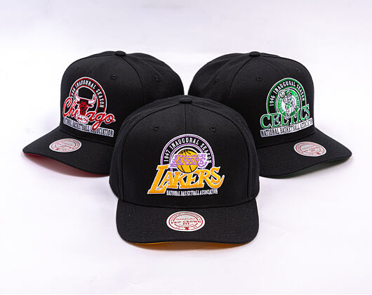 Kšiltovka Mitchell & Ness - NBA Inaugural Team Pro Crown - Los Angeles Lakers - Black