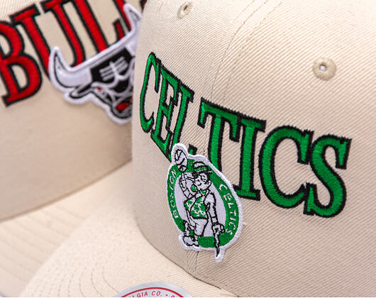 Kšiltovka Mitchell & Ness - NBA Team Name Pro Crown - Boston Celtics - Bone
