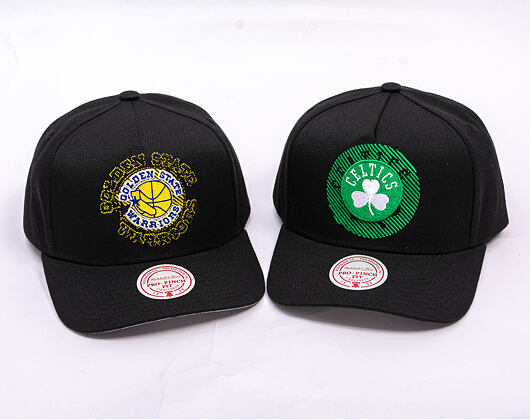 Kšiltovka Mitchell & Ness - NBA Tilted Pro Snapback - Boston Celtics - Black