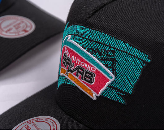 Kšiltovka Mitchell & Ness - NBA Tilted Pro Snapback Hwc - San Antonio Spurs - Black