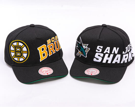 Kšiltovka Mitchell & Ness - NHL Busted Pro - San Jose Sharks - Black