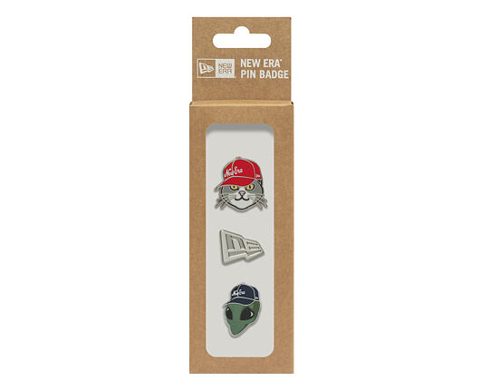 Připínáček New Era - Branded 3× Cap Pin Set - Silver