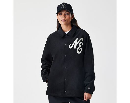 Bunda New Era - Branded Cord Coach Jacket - Black