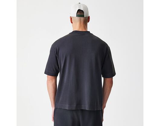 Triko New Era - Branded Washed Oversized Tee - Black