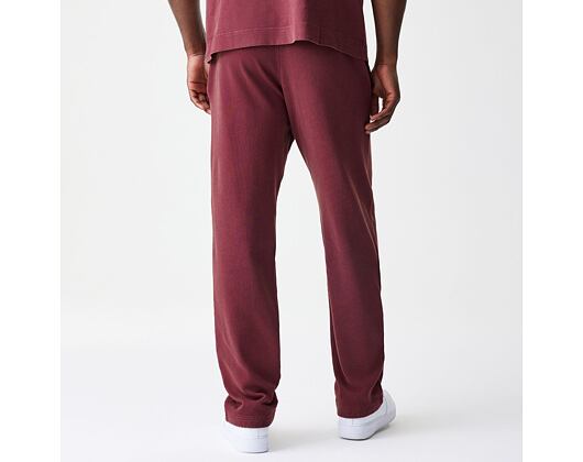 Kalhoty New Era - Branded Washed Straight Sweatpants - Burgundy