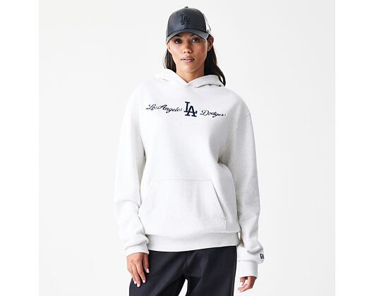 Mikina New Era - MLB Graphic Oversized Hoody - LA Dodgers - Heather Grey