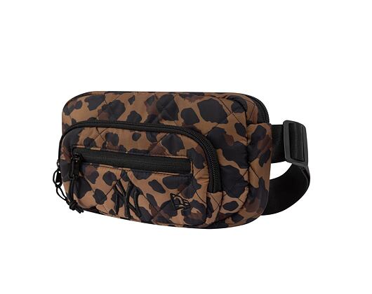 Ledvinka New Era - MLB Leopard Quilted Waist Bag - NY Yankees - Brown / Black