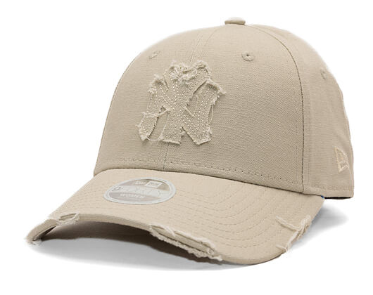 Dámská Kšiltovka New Era - MLB Distressed 9FORTY - NY Yankees - Stone