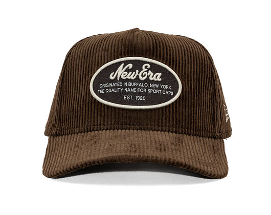 Kšiltovka New Era - Branded Patch Cord 9FORTY A-Frame - Brown
