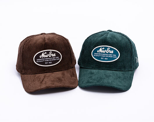 Kšiltovka New Era - Branded Patch Cord 9FORTY A-Frame - Brown