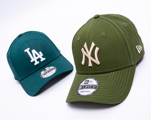 Kšiltovka New Era - MLB Essential 9FORTY - NY Yankees - Rifle Green / Stone