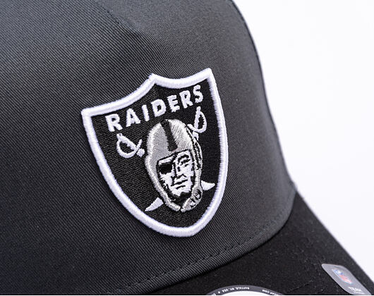Kšiltovka New Era - NFL Charcoal Drop 9FORTY A-Frame - LAs Vegas Raiders - Steel Clouds / Black
