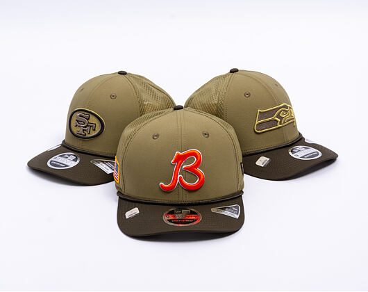 Kšiltovka New Era - NFL25 "Salute to Service" - 9SEVENTY Stretch-Snap - Chicago Bears