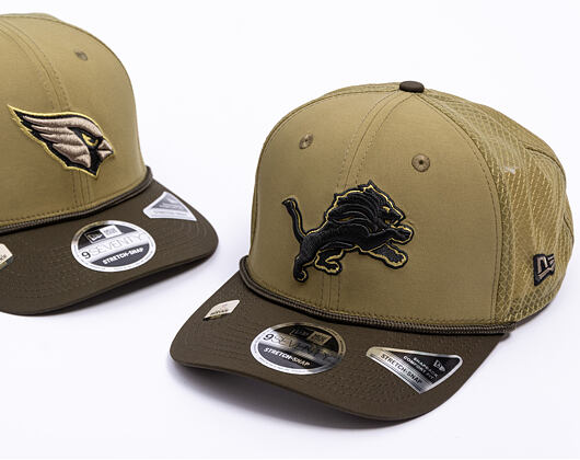 Kšiltovka New Era - NFL25 "Salute to Service" - 9SEVENTY Stretch-Snap - Detroit Lions