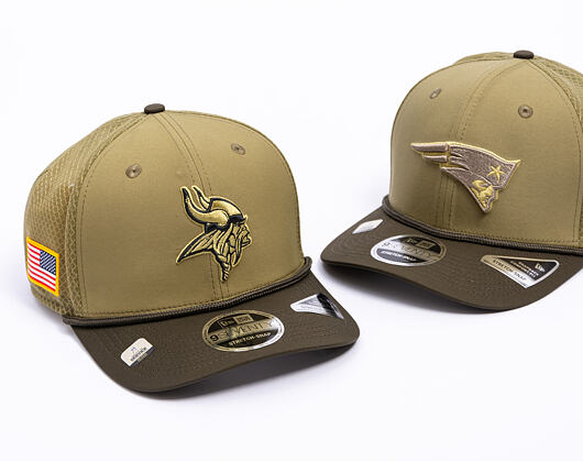 Kšiltovka New Era - NFL25 "Salute to Service" - 9SEVENTY Stretch-Snap - Minnesota Vikings