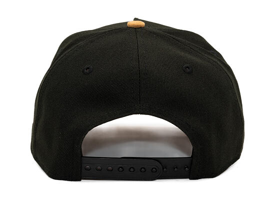 Kšiltovka New Era - MLB Suede Visor 9FORTY A-Frame - NY Yankees - Black / Camel
