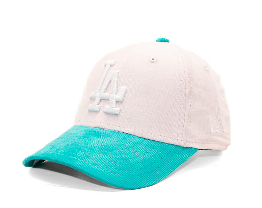 Dětská Kšiltovka New Era - MLB Kids Cord 9FORTY - LA Dodgers - Light Pink / Mint