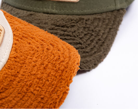 Dětská Kšiltovka New Era - Branded Kids Outdoor 9FORTY - Olive / Orange