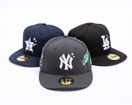 Kšiltovka New Era - MLB Planet Icon 59FIFTY - NY Yankees - Steel Clouds