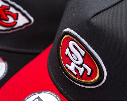 Kšiltovka New Era - NFL Charcoal Drop 9FORTY A-Frame - San Francisco 49Ers - Steel Clouds / Scarlet