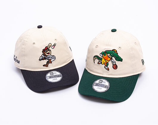 Dětská Kšiltovka New Era - Branded Kids Mascot 9TWENTY - Cream / Dark Green