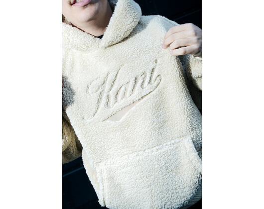 Mikina Karl Kani - Cursive Varsity Teddy Os Hoodie