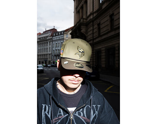 Kšiltovka New Era - NFL25 "Salute to Service" - 9SEVENTY Stretch-Snap - Minnesota Vikings