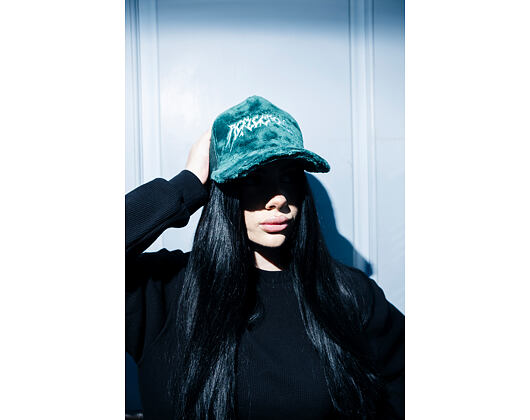 Kšiltovka Reflection Luxury Fuzzy Trucker - Bottle Green/ White