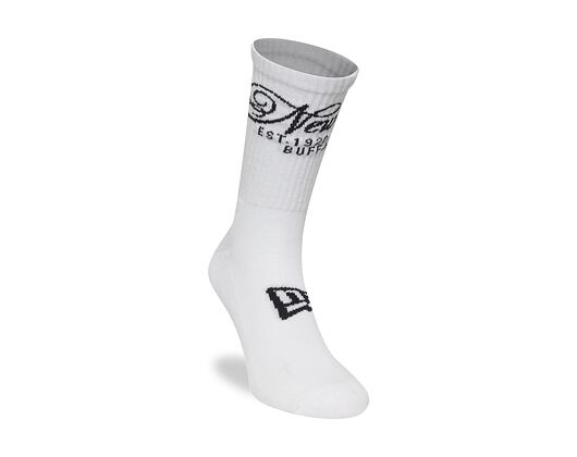 Ponožky New Era - Script Crew Socks 1pk - White / Navy