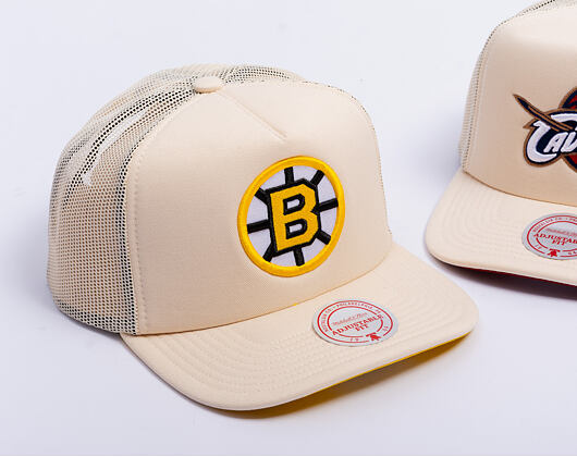 Kšiltovka Mitchell & Ness - Evergreen Trucker Vntg - NHL - Boston Bruins - Off White