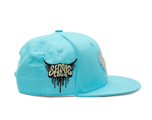 Kšiltovka Reflection Luxury Shine Loud Snapback - Baby Blue / White