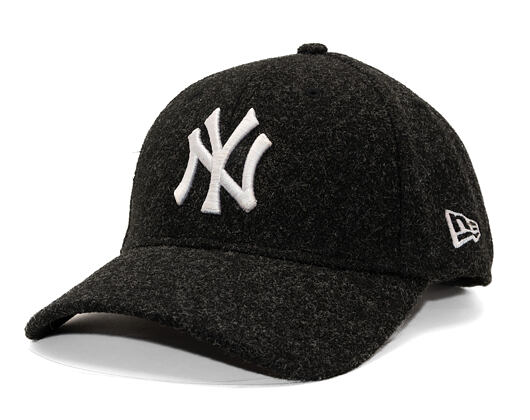 Kšiltovka New Era - MLB Melton Wool 9FORTY - NY Yankees - Black / White