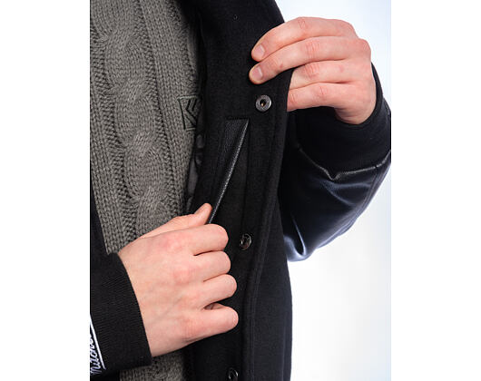 Bunda Mitchell & Ness - NFL Blackout Collection Varsity Jacket Oakland Raiders - Black